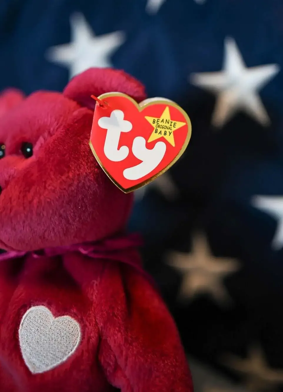 Ty Beanie Baby Valentina The Bear (1998) WITH TAG